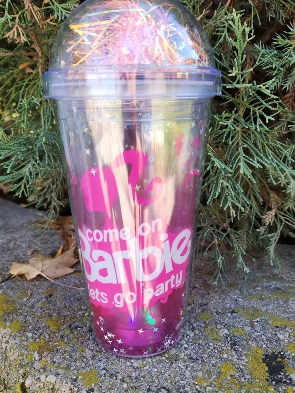 Barbie Light-Up Glitter Dome Tumbler - Pink & Multi-Color